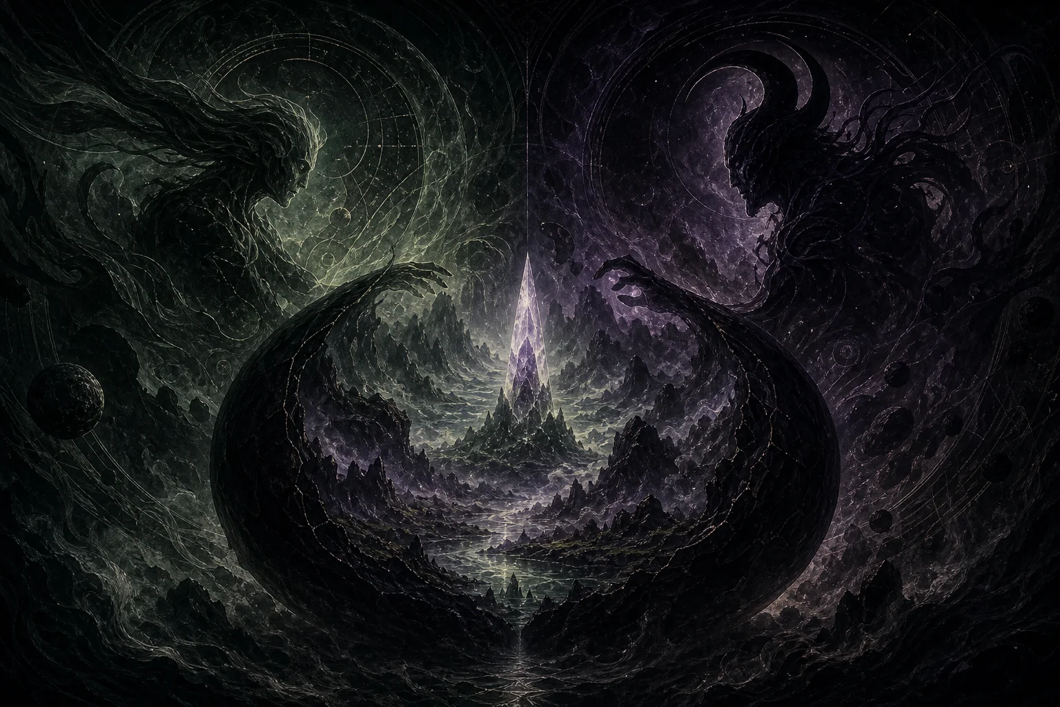 隐藏世界在天使与恶魔之间形成